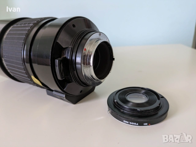 Sigma mirror telephoto обектив 1:5.6 f=400mm Sony E + Mi 7000/MD - Minolta MD, снимка 7 - Обективи и филтри - 53745203