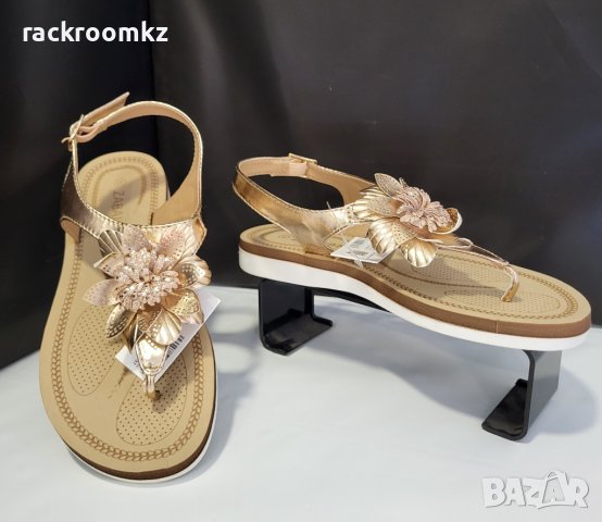 НАМАЛЕНИЕ! -30% на Дамски сандали Zabaione със стелки от мемори пяна цвят: Rose Gold, снимка 2 - Сандали - 41488818