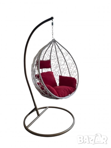 Градинска люлка от PVC ратан с метална конструкция. Доставката до офис на Еконт излиза около 90лв, д, снимка 18 - Други стоки за дома - 52138201
