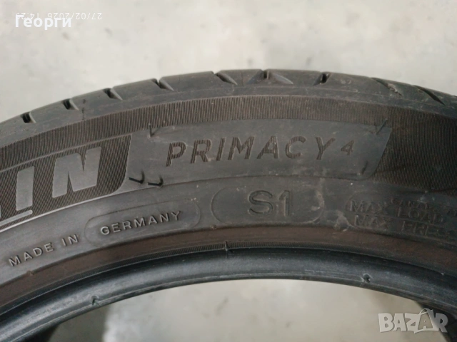 4бр.летни гуми 225/45/17 Michelin, снимка 5 - Гуми и джанти - 53666075