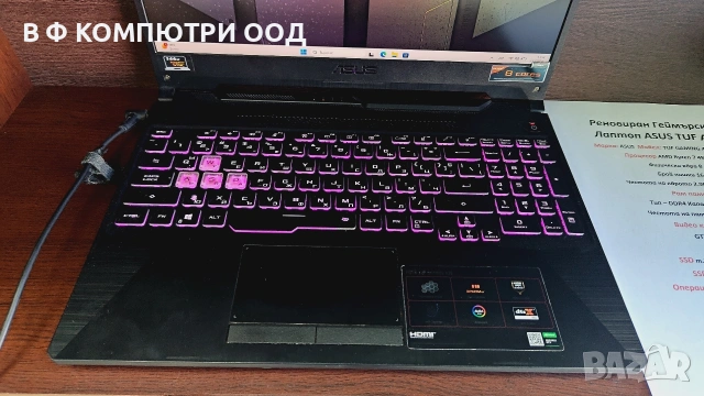 Реновиран Геймърски лаптоп ASUS , снимка 2 - Лаптопи за игри - 53768200