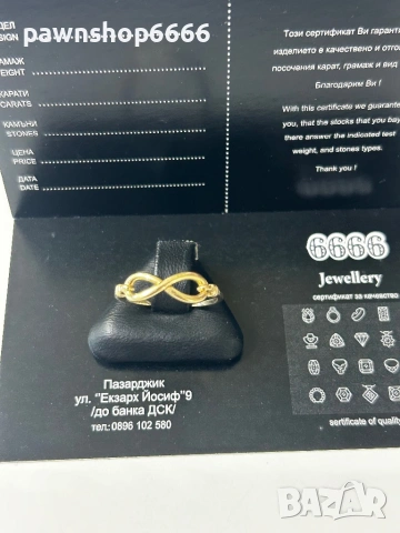 Златен пръстен 14К - 1,21 гр , снимка 2 - Пръстени - 53797145