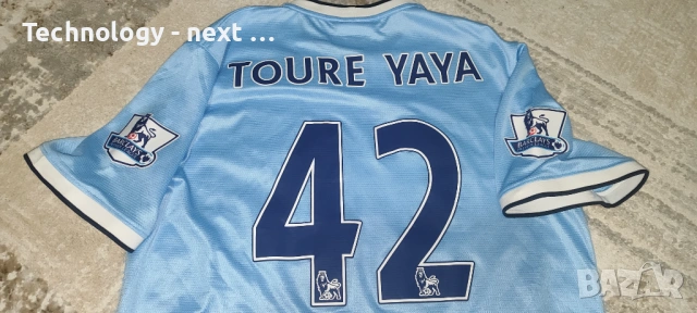 Оригинална тениска Manchester City 2013/14 – YAYA TOURE #42 – Nike – Шампионски сезон!, снимка 5 - Футбол - 53670709
