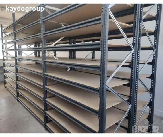 ПРОМО!!!Метален стелаж за склад - ръчна обработка тежки товари H200;L187;D70сm; 4 нива, снимка 11 - Стелажи и щандове - 42804084