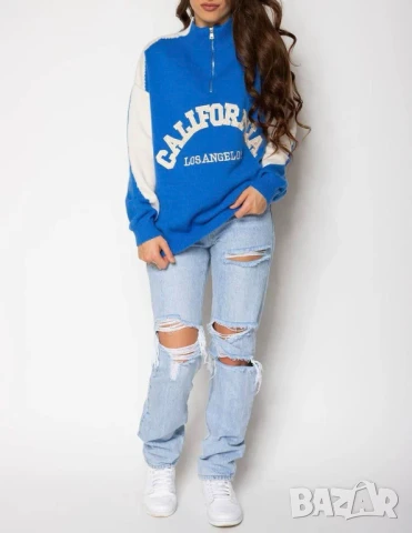 Пуловер с поло яка  , снимка 2 - Блузи с дълъг ръкав и пуловери - 50913409