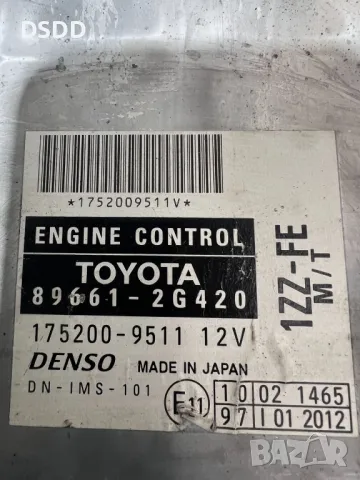 Компютър двигател / ECU 89661-2G420 за Toyota Celica 1.8 VVT-i 1ZZ-FE, снимка 3 - Части - 49676442