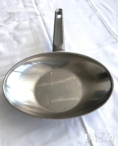 Тиган уок TEFAL 4 YOU Франция неръждаема стомана 18/10, снимка 11 - Съдове за готвене - 51507174