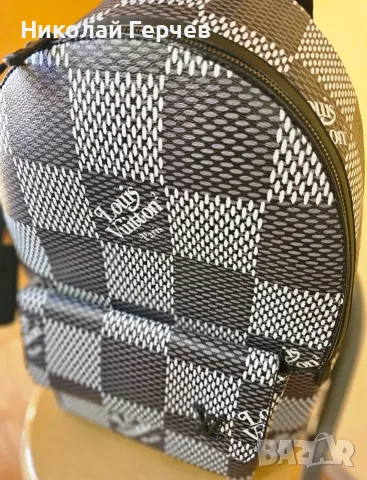 Уникална унисекс раница Louis Vuitton – сив цвят Оригинална и стилна раница Louis Vuitton, снимка 7 - Раници - 56230414