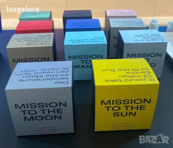 Мъжки часовник OMEGA x Swatch MoonSwatch с кварцов механизъм, снимка 7 - Мъжки - 50953561