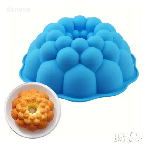5810 Силиконова форма за кекс 3D Buble Балончета, 24 см