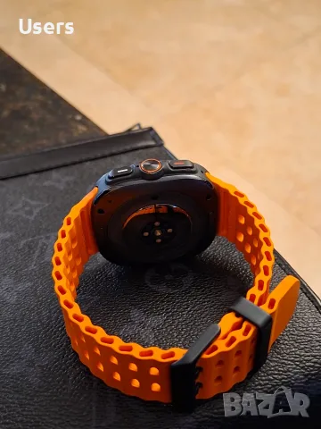 Samsung Galaxy Watch Ultra (2025), 47mm, LTE, Titanium Gray + Orange Band Безжични КАТО НОВ УНИКАЛЕ, снимка 15 - Смарт часовници - 56153332
