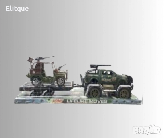 Вооенен комплект,джип с ремарке, снимка 3 - Коли, камиони, мотори, писти - 52787062