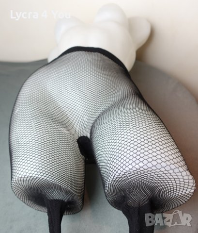 S черен чорапогащник средна мрежа с парче на дъното, снимка 6 - Бельо - 41938113