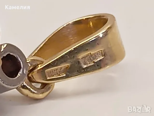 Руско злато. Висулка с брилианти , снимка 14 - Колиета, медальони, синджири - 56242979