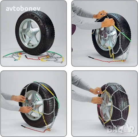 Вериги за сняг подходящи за джипове(4х4) и бусове - Меча стъпка (KB255) 15'' - 20'' 2бр./к-т., снимка 5 - Аксесоари и консумативи - 53365531