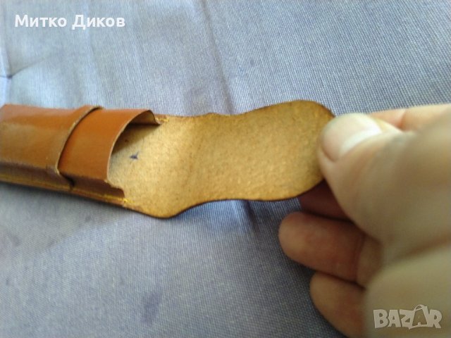 Калъвче нож или друго естествена кожа вътрешен размер 130х36мм, снимка 4 - Оборудване и аксесоари за оръжия - 41936982