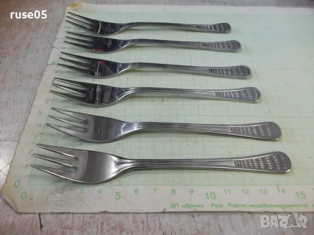 Лот от 6 бр. вилици "Перла" от завод "П.Денев-Габрово" - 1, снимка 3 - Прибори за хранене, готвене и сервиране - 48742538