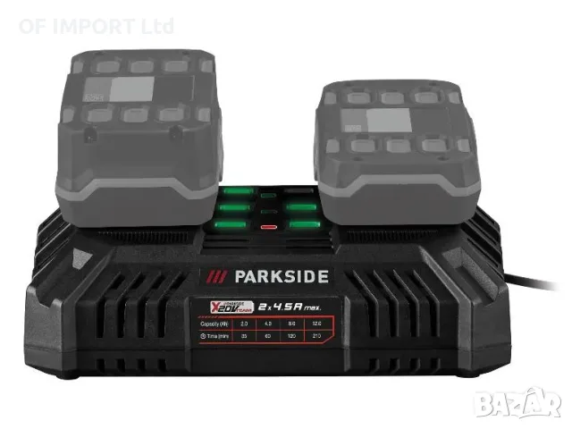 Мощно Двойно Зарядно Устройство PARKSIDE 2 x 4,5A PDSLG 20 B1