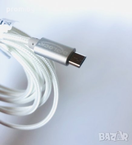 USB текстилен кабел 2 м Delock, Micro-B, Type-A, пренос на данни, Германия, снимка 6 - USB кабели - 35741232