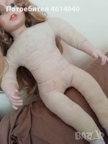 Кукла старинна 65 см порцеланова + дрехи, снимка 13 - Колекции - 52590244