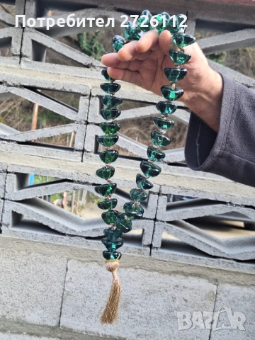 Броеница с 36 мънисти декорация , снимка 2 - Антикварни и старинни предмети - 53392268
