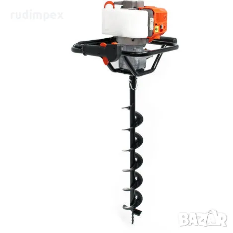 Моторен свредел за дупки GreenYard -52куб.см + свредло φ200 mm - 2 години гаранция