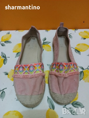 Кожени еспадрили N 39 - 6 лв, снимка 3 - Пантофи - 51635760