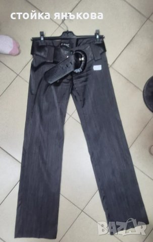 Продавам черен дамски сатенен панталон., снимка 7 - Панталони - 50376046