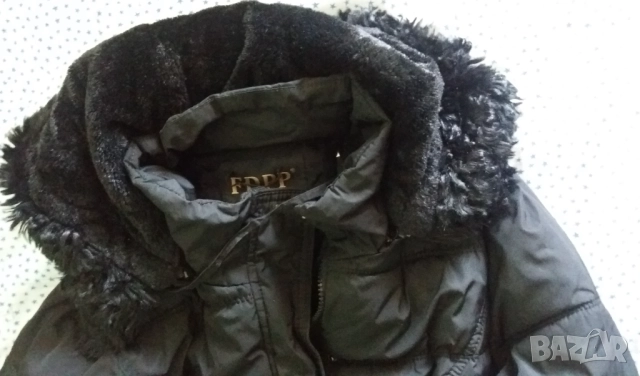 Зимно дамско черно яке, снимка 2 - Якета - 52587596