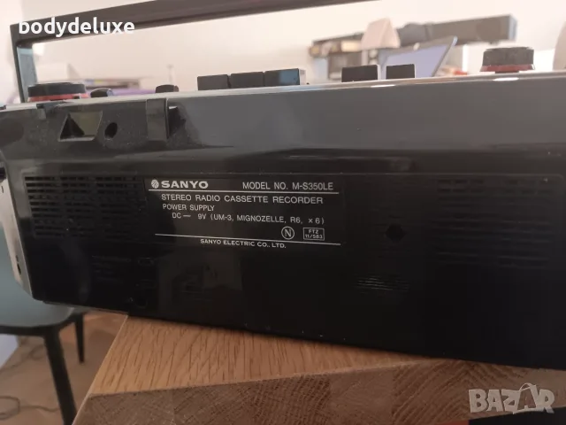 SANYO M-S350LE радио-касетофон, снимка 5 - Радиокасетофони, транзистори - 56050317
