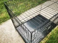 транспортна клетка метална сгъваема 91x62x67см за куче, стационар, снимка 2