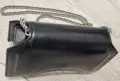 Оригинална Givenchy черна кожена чанта с верига и сребърна закопчалка – Made in Italy, снимка 18