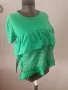 Тениска Зара в зелено с дантела - 8,00лв., снимка 1