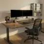 vidaXL Стойка за монитор, бяла, 100x24x13 см, инженерно дърво, снимка 2