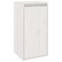 vidaXL Стенен шкаф, бял, 30x30x60 см, борово дърво масив(SKU:813487, снимка 1 - Шкафове - 44433823