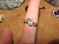 925 сребърен пръстен с аквамарин 7x5мм, снимка 1