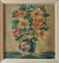 Стара картина, Ваза с цветя, Д.Пачов, снимка 1 - Картини - 32143740