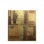 Позлатена 24К банкнота от 50 хиляди лева, снимка 2