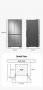 Двукрилен хладилник Side by side Samsung RF65A967ESR/EO, 647 л, Клас E, No Frost, Showcase, Beverage, снимка 2