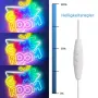NELUX неонов знак за декорация на игрална стая с димер – USB свързване, снимка 4