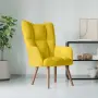 vidaXL Релакс стол, горчица жълто, кадифе, снимка 2