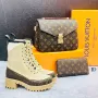 Louis Vuitton Дамски Комплект Боти, Чанта, Портмоне Код D1623, снимка 8