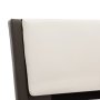 Рамка за легло, сиво и бяло, изкуствена кожа, 150x200 cм, снимка 5
