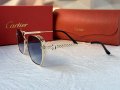 Cartier 2023 дамски слънчеви очила 4 цвята квадратни, снимка 6