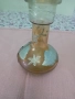 антична стъклена ваза 19 см., снимка 3