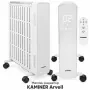 Маслен радиатор KAMINER Arvell 2500 W c WiFi — черен или бял, снимка 2