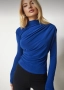 Синя Дамска Блуза , снимка 1