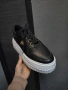 Нови жестоки дамски черни кожени сникърси / маратонки., снимка 2