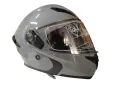Каска за Мотор Сив лак Лукс Модуларна -979, снимка 2