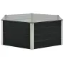 vidaXL Повдигната леха, антрацит, 129x129x45 см, поцинкована стомана, снимка 2